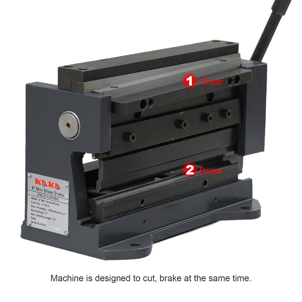200mm Mini Shear/Brake Combination, Sheet Metal Brakes Shears Machine
