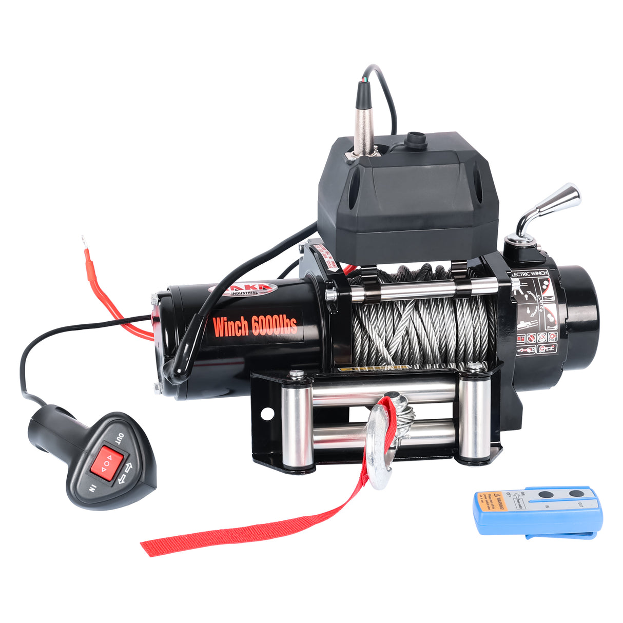 4WD Recovery Electric Winch 6000LB Capacity, ATW-6000W Steel Wire Rope DC 12V ATW Winches