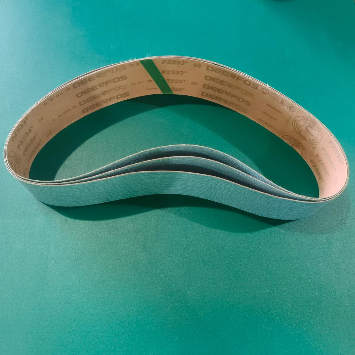 Linishing Belt, 80G, 100x1220mm Alumina Zirconia Sanding Belt