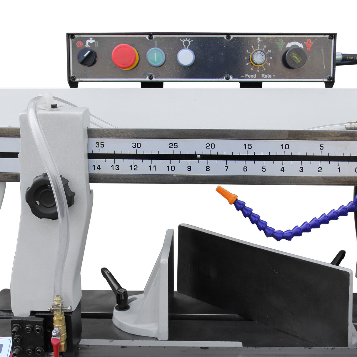 Metal Band Saw BS-1018B, 254mm Horizontal Bandsaw Metal Cutting Band Saw, Horizontal High Precision Band Saw, 240V Motor