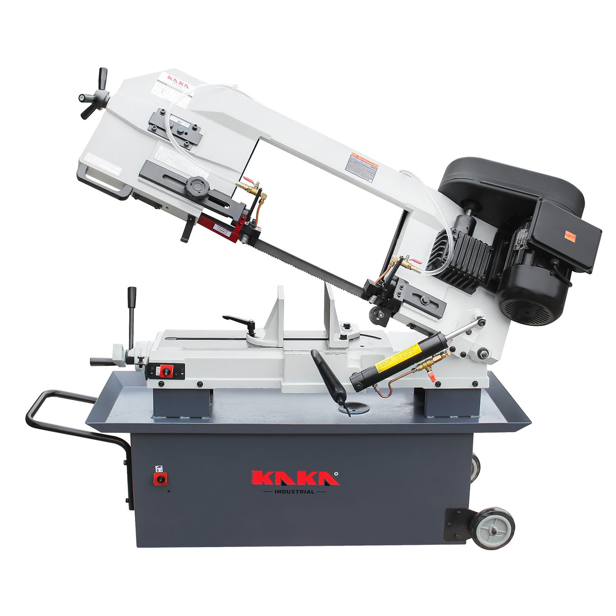 Metal Cutting Saw BS-912B Horizontal Bandsaw, 178mmx305mm Metal Cutting Saws, 4 Steps Blade Speeds Metal Band Saw, 240V Power