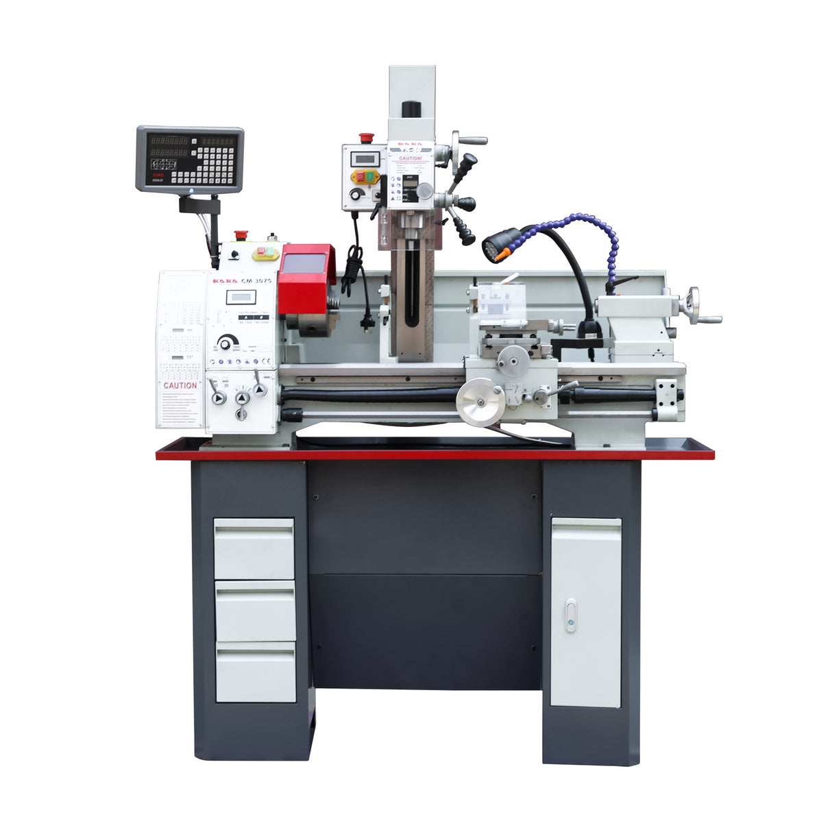 Turn Lathe & Mill Drill CM3075, Variable Speed Multi-Function Lathe