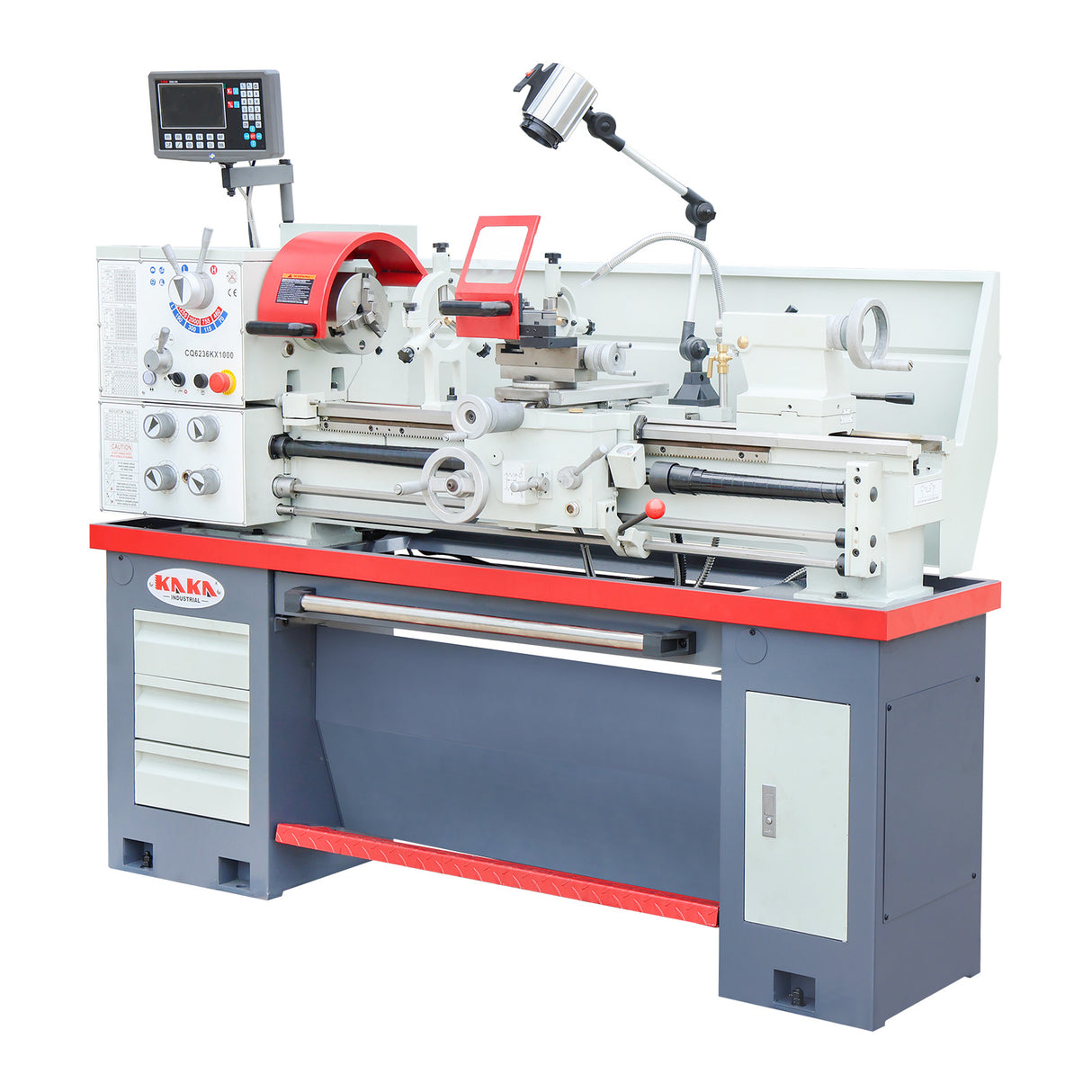 Kang Industrial CQ6236Kx1000 Center Lathe, 51mm Bore Dia., 1000mm Centers, 360mm Swing, 415V