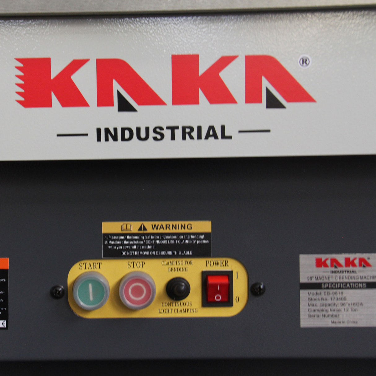 Magna Bender EB-9816 Magnetic Bending Machine, 2500x1.6mm Bending Capacity Panbrake Folder