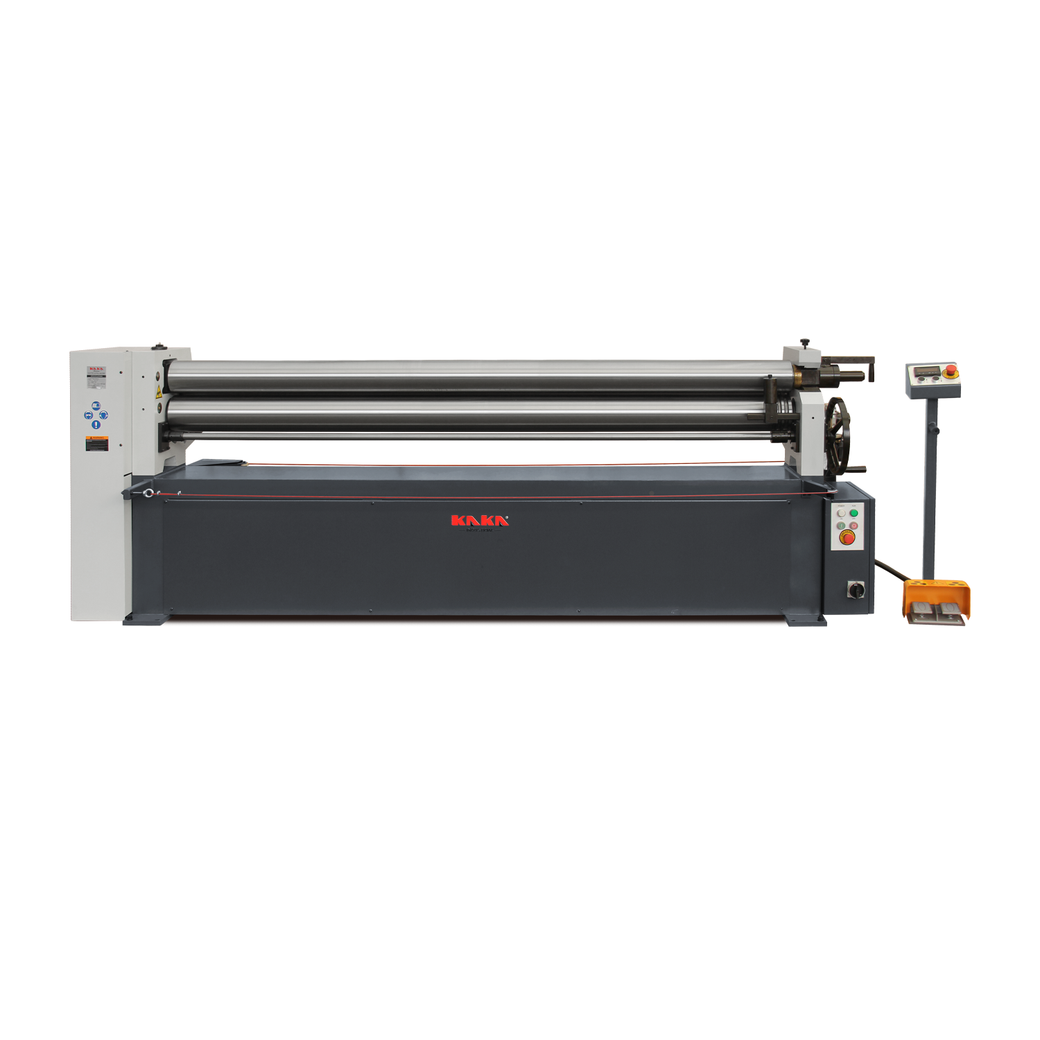 KANG Industrial ESR-9812E Motorized Plate Curving Rolls , 2.5x2500 mm Steel Capacity with Motorized Up/ Down Rear Roller, 415V