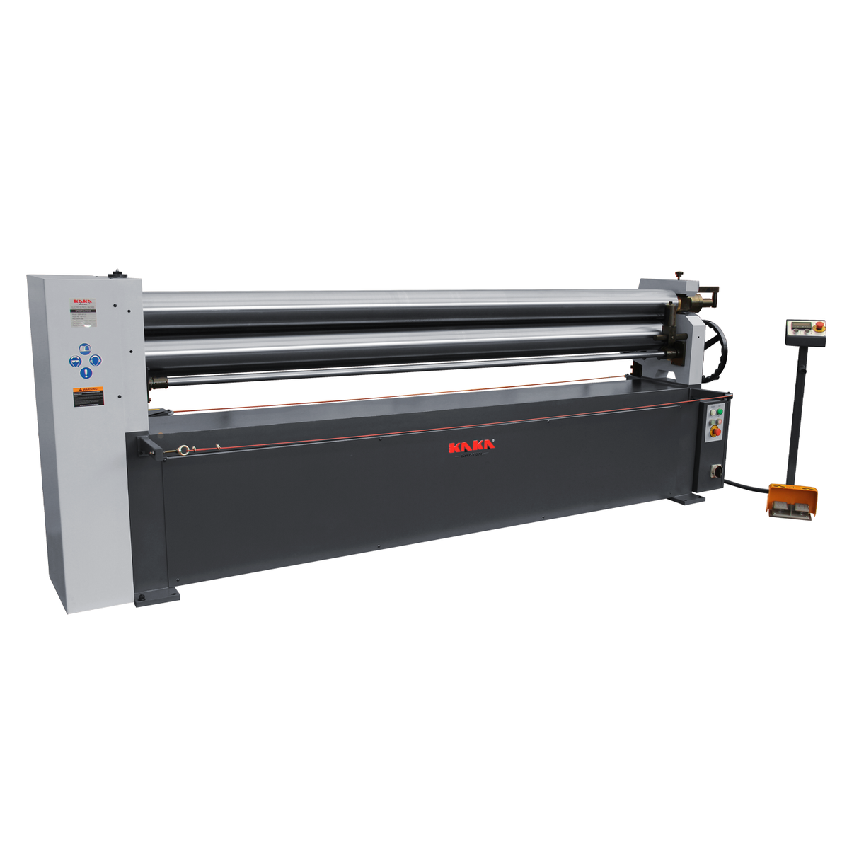KANG Industrial ESR-9812E Motorized Plate Curving Rolls , 2.5x2500 mm Steel Capacity with Motorized Up/ Down Rear Roller, 415V