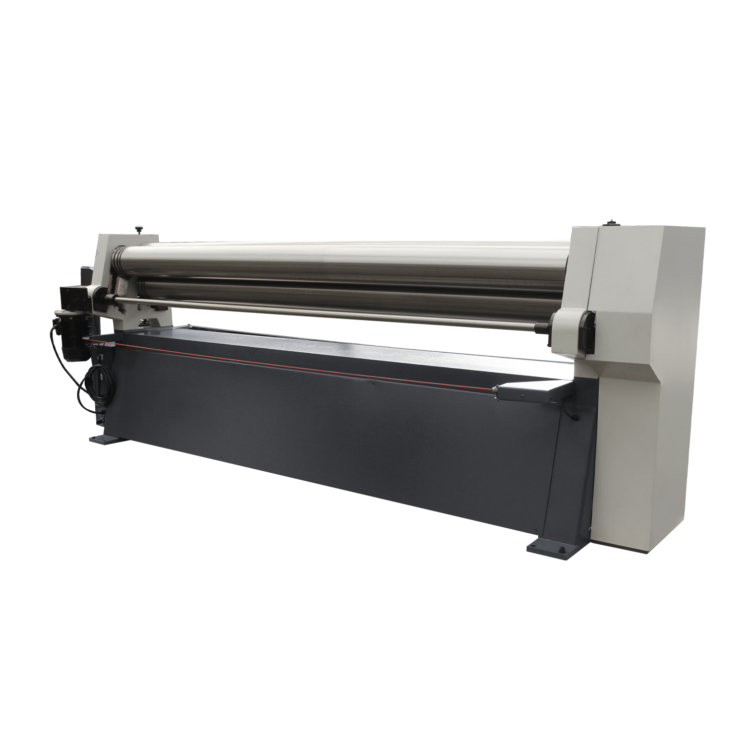 KANG Industrial ESR-9812E Motorized Plate Curving Rolls , 2.5x2500 mm Steel Capacity with Motorized Up/ Down Rear Roller, 415V