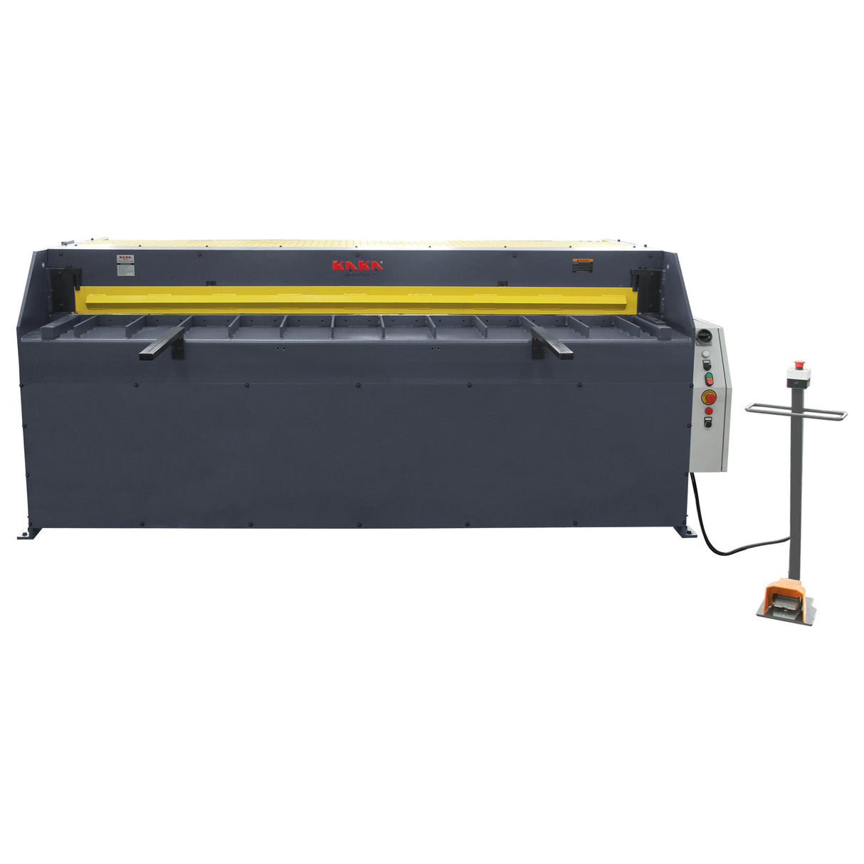 Hydraulic Guillotine HQ01-9816B, 2500mm x 1.6mm Capacity, Vertical Slide Shearing Machine with Roving Foot Pedal, Back Gauge & Safety Laser Lights, Industrial Metal Fabrication