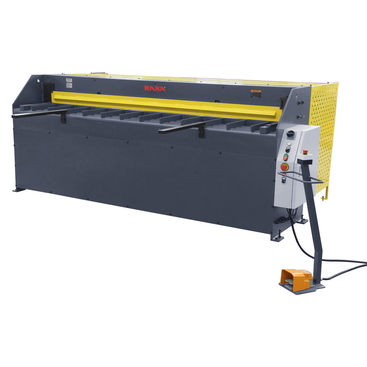 Hydraulic Guillotine HQ01-9816B, 2500mm x 1.6mm Capacity, Vertical Slide Shearing Machine with Roving Foot Pedal, Back Gauge & Safety Laser Lights, Industrial Metal Fabrication