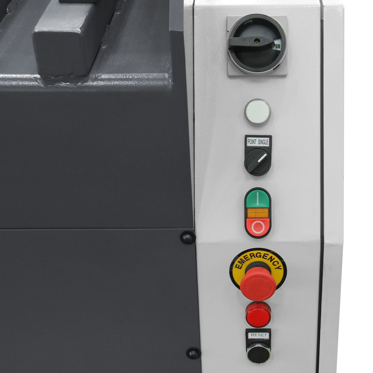 Hydraulic Guillotine HQ01-9816B, 2500mm x 1.6mm Capacity, Vertical Slide Shearing Machine with Roving Foot Pedal, Back Gauge & Safety Laser Lights, Industrial Metal Fabrication