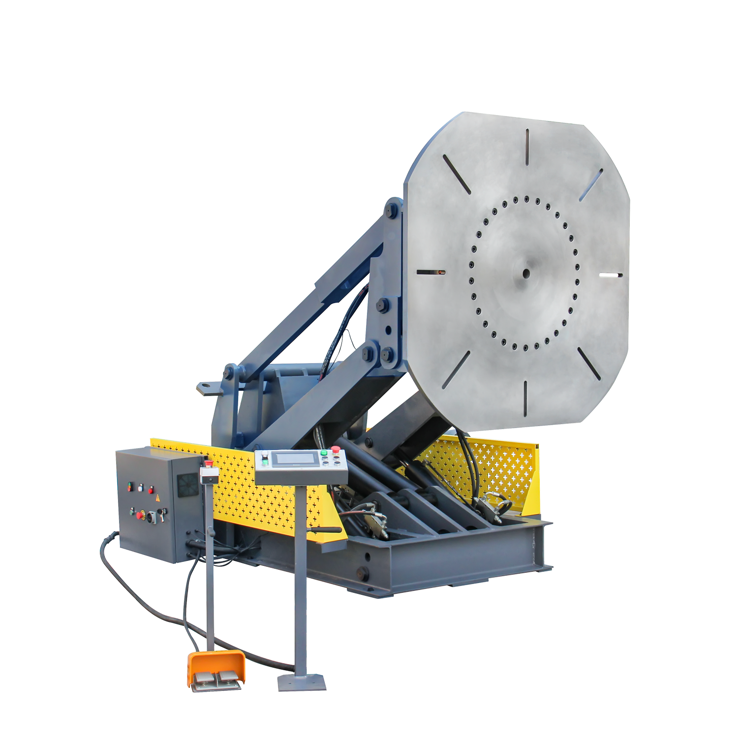 PRE-ORDER! Kang Industrial WPH-4500R 3-Axis Hydraulic Welding Positioner, 4500 KG Loading Capacity, With Lift, Tilt & Rotate