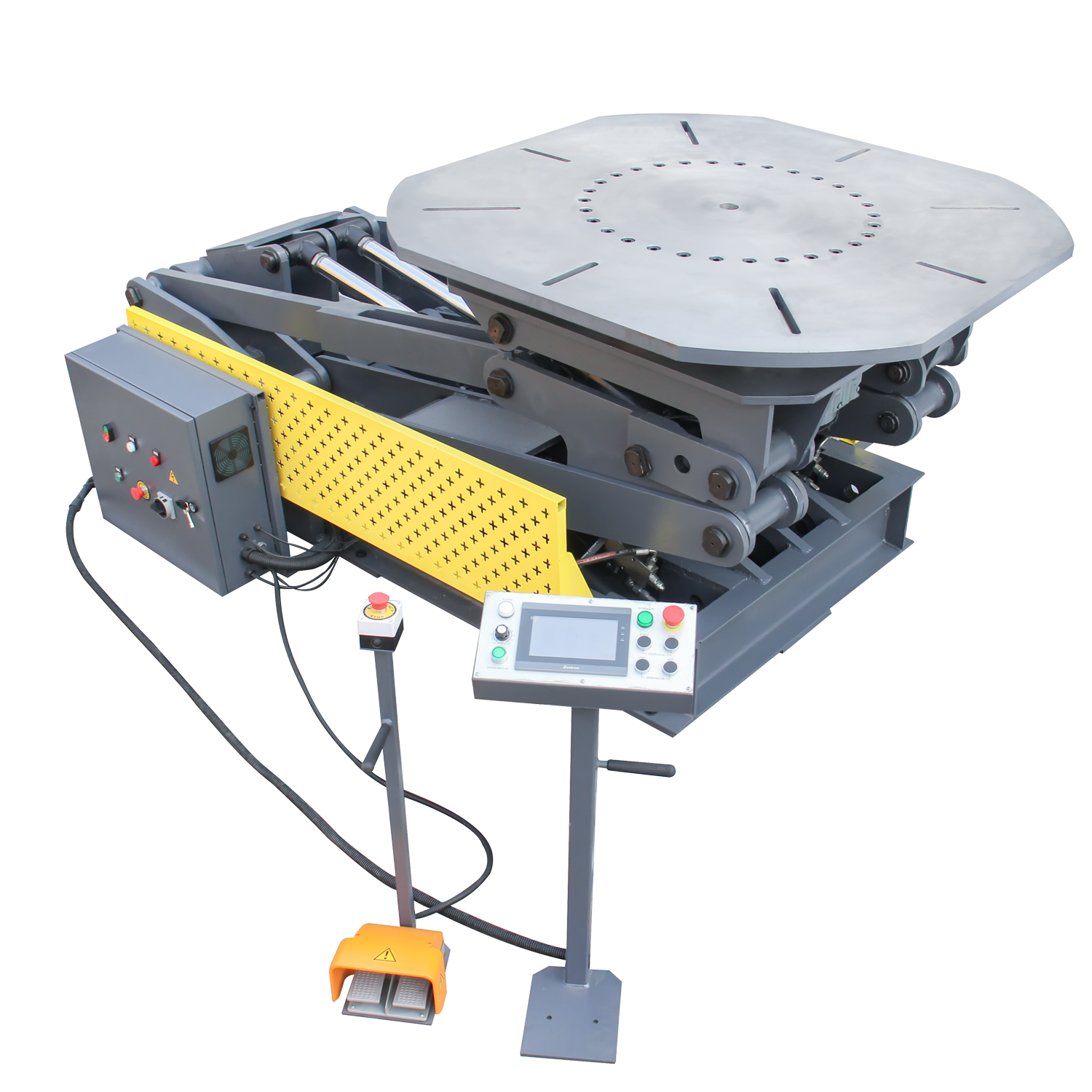 PRE-ORDER! Kang Industrial WPH-4500R 3-Axis Hydraulic Welding Positioner, 4500 KG Loading Capacity, With Lift, Tilt & Rotate