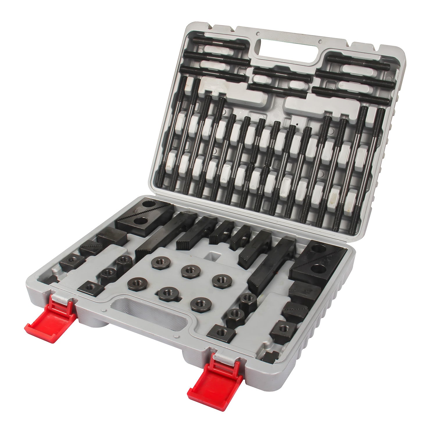 Kang Industrial CK-5/8 200mm Clamp Set, 58 pieces 16mm T-Slot, 5/8" Stud Size