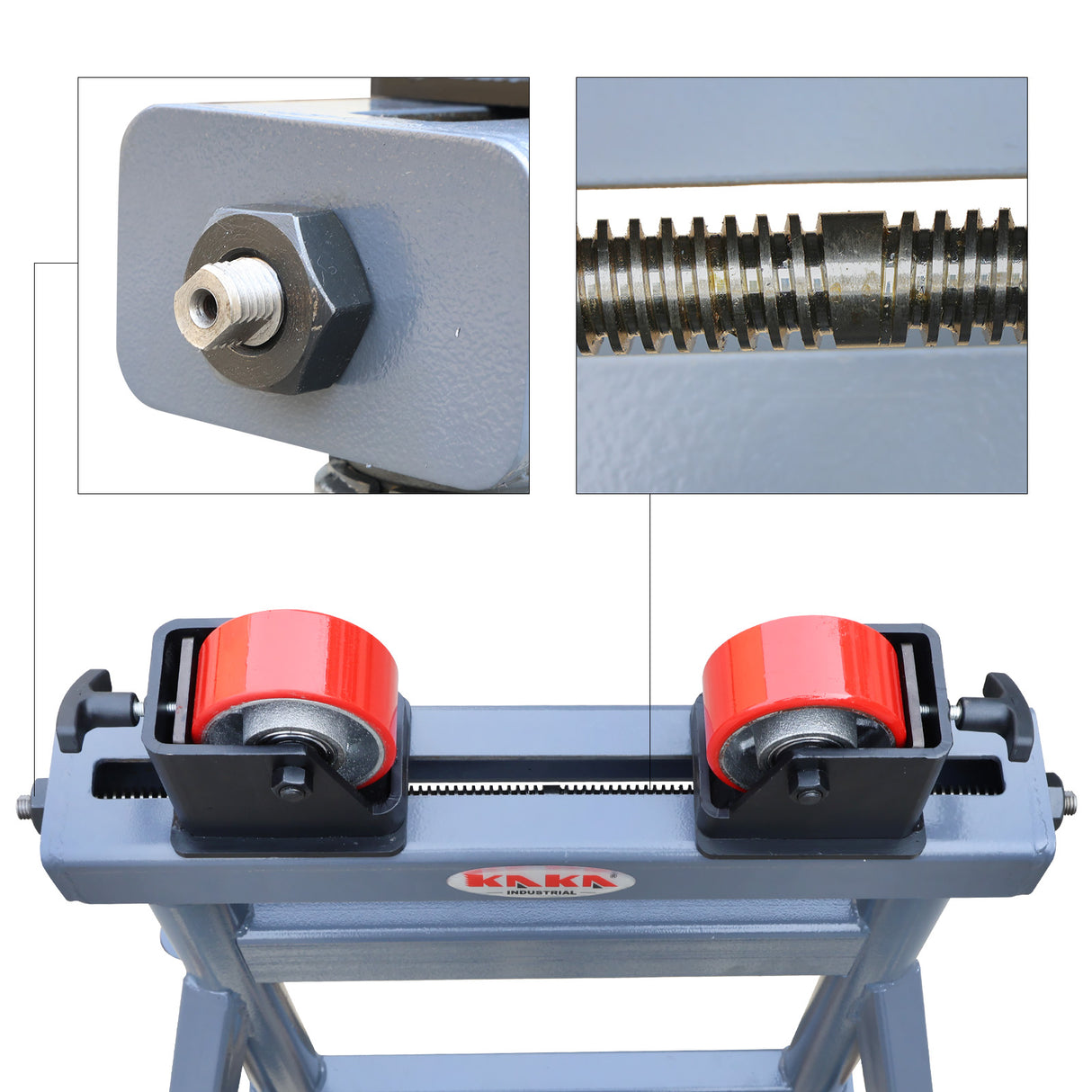 Heavy Duty 500kg Pipe Roller Stand PTR-1090A, Adjustable Height Welding Pipe Support Stand 740-1090mm