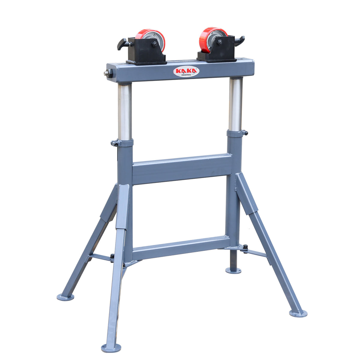 Heavy Duty 500kg Pipe Roller Stand PTR-1090A, Adjustable Height Welding Pipe Support Stand 740-1090mm