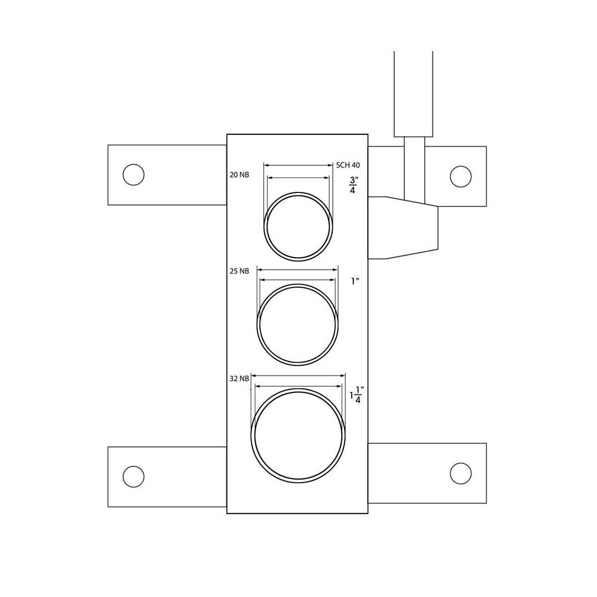 Manual Pipe Notcher RA-2, Notcher Pipe 20NB, 25NB, 32NB, 90 Degree Pipe / Tube Notcher