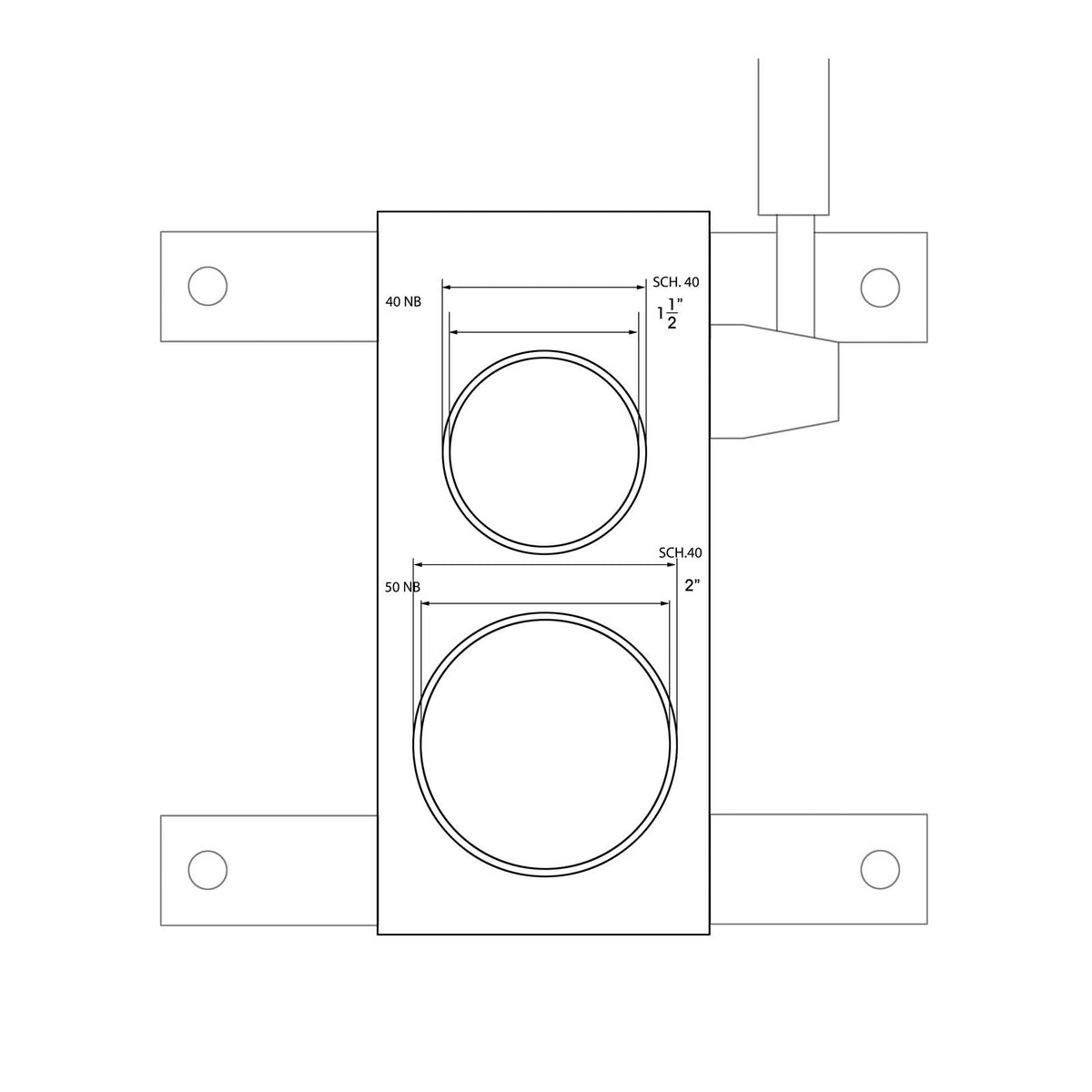 KANG pipe notcher for 40NB & 50NB pipe