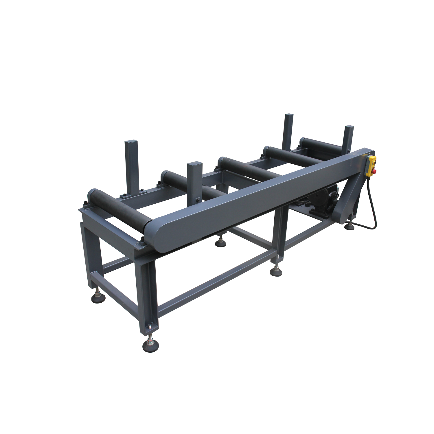 Kang Industrial RB-460E, Adjustable Height Roller Support for Bandsaw, Motorized