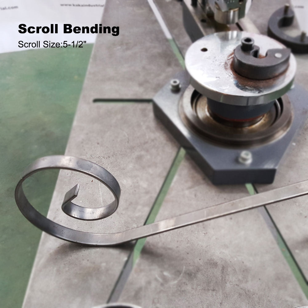 Heavy-Duty Universal Bender SBG-40, Combination of Scroll, Radius and Angle Bending, Metal Scroll Bender Metal Bender