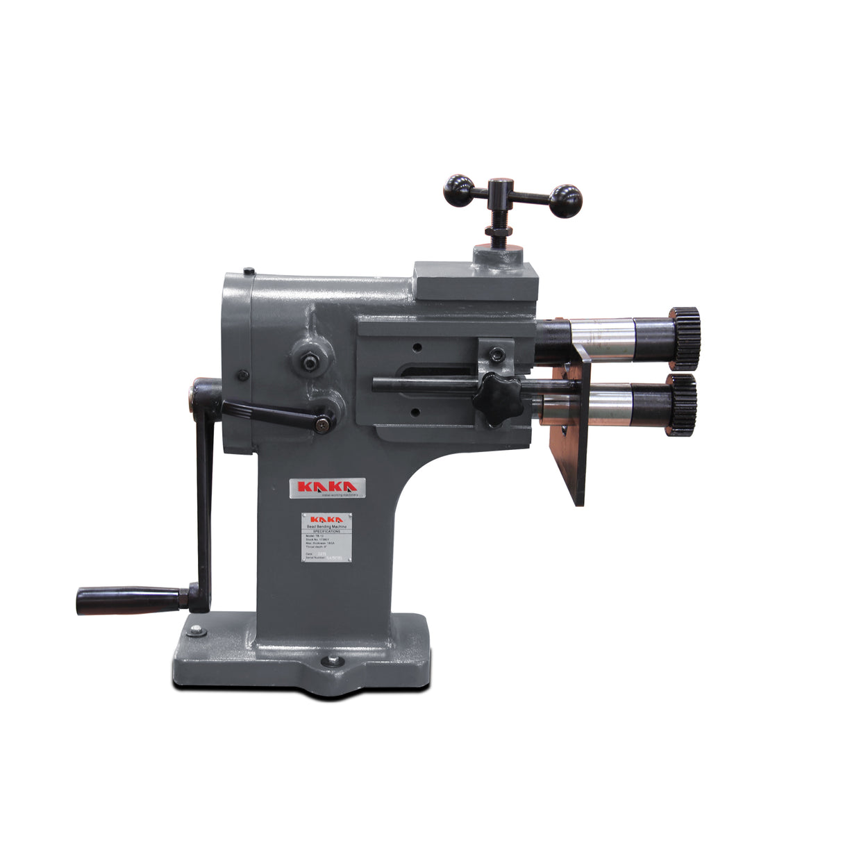 Manual Swage & Jenny TB-12, 200mm Heavy-Duty Hand Swager, 1.2mm Thickness, HAVC Tools Fabrication Bead Bending with 4 Sets Standard Rollers