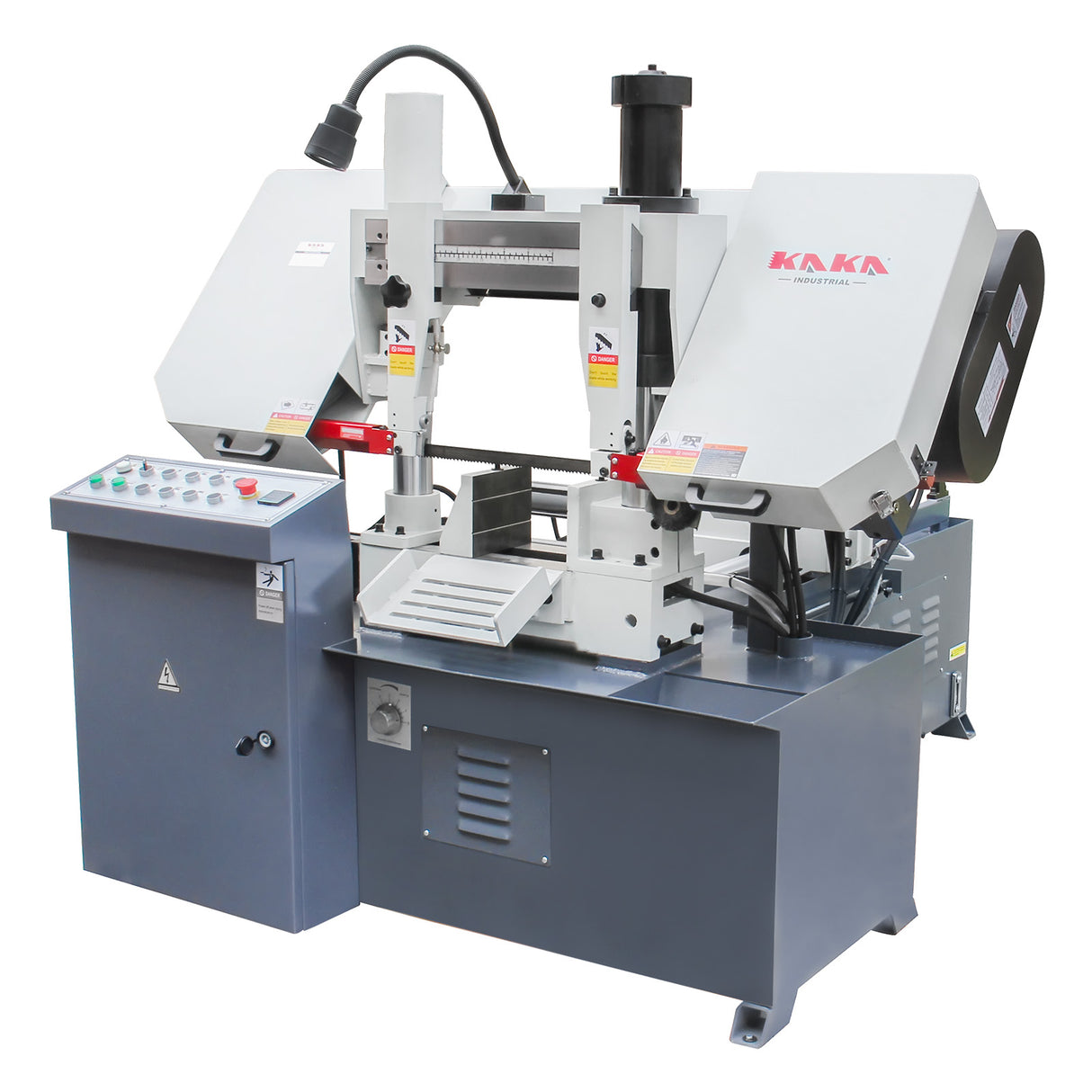 Kang Industrial TBK-11B Double Column Band Saw, Hydraulic Downfeed Controal, OD 280mm Cutting Capacity