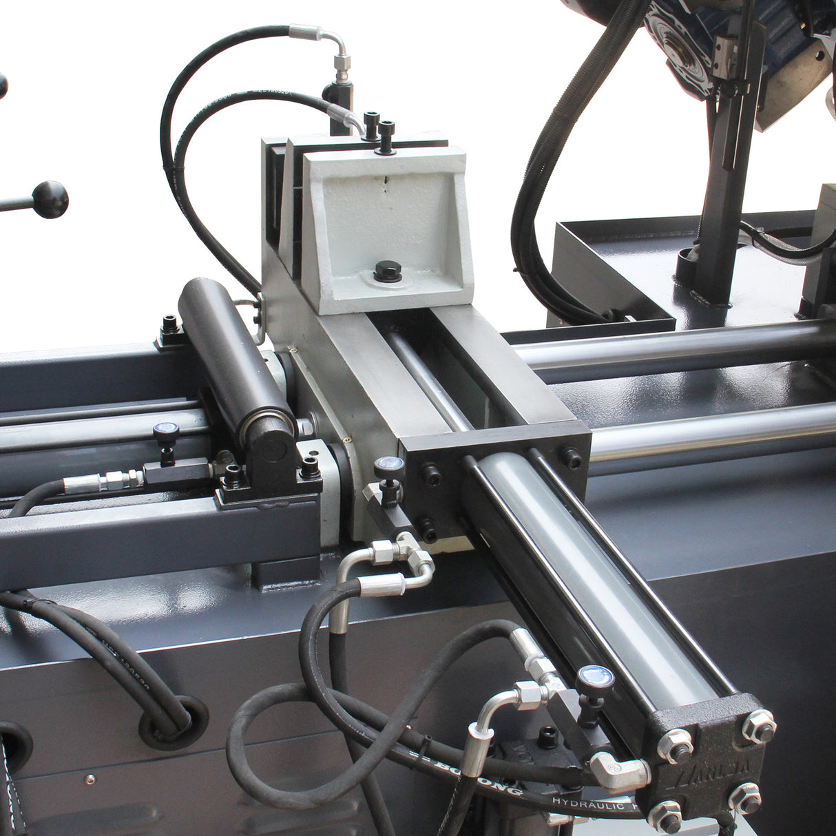 Kang Industrial TBK-11B Double Column Band Saw, Hydraulic Downfeed Controal, OD 280mm Cutting Capacity