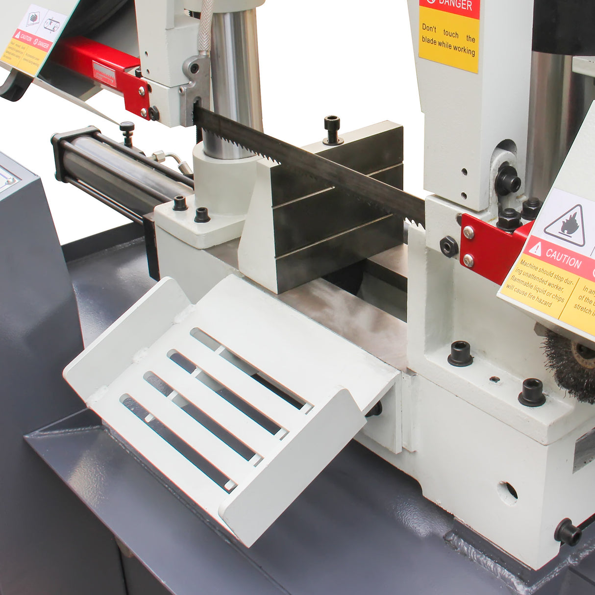 Kang Industrial TBK-11B Double Column Band Saw, Hydraulic Downfeed Controal, OD 280mm Cutting Capacity