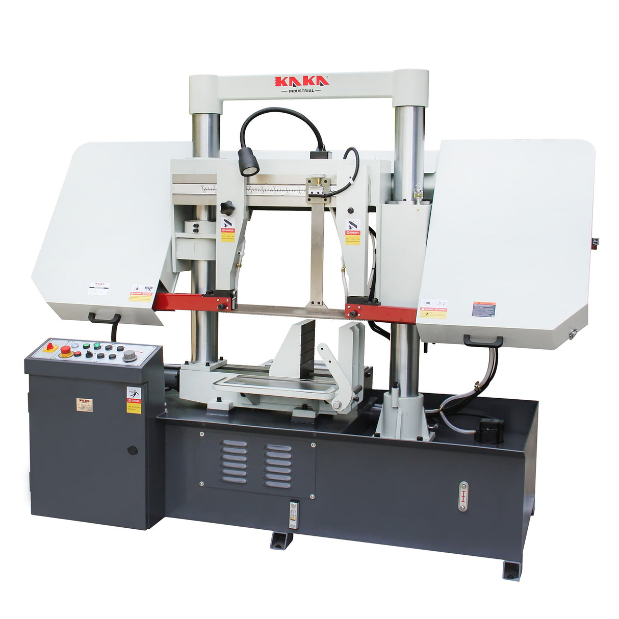 Double Column Band Saw TGK-16, ø400mm-400x400mm Gear Drive Double Column Band Saw with Hydraulic Clamping, Structural Steel Cutting Saw