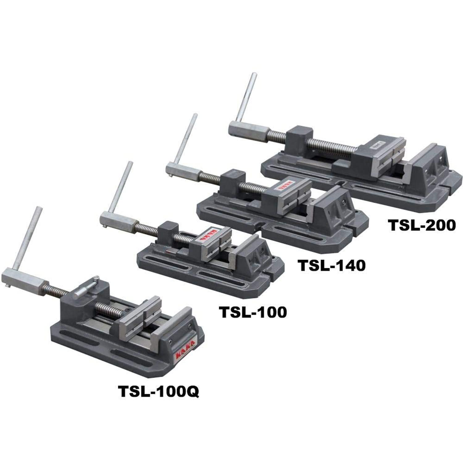 KANG Industrial TSL-200, 200mm Drill Press Vise, Low Profile Metal Milling Drill Press Vice