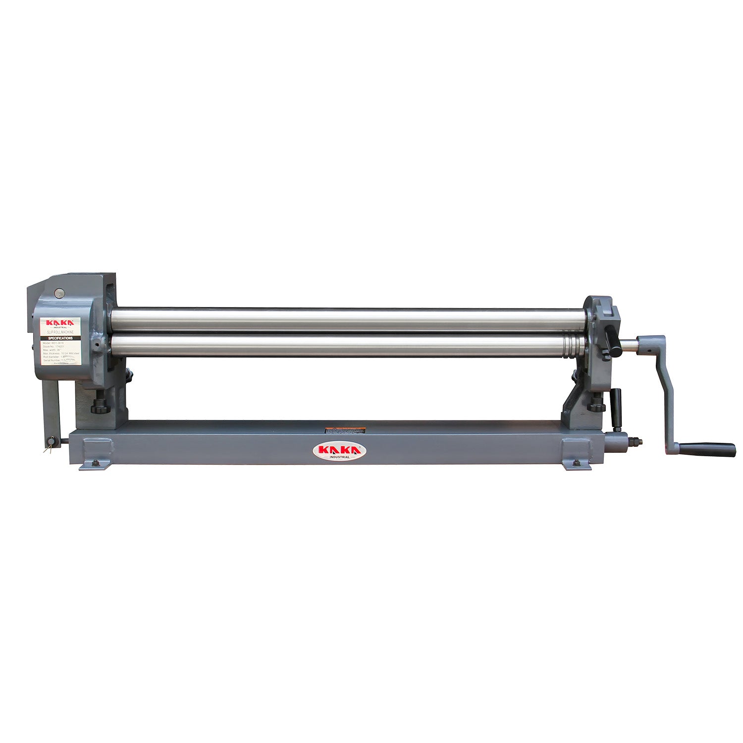 Kang Industrial W01-3616 Manual Sheet Curving Rolls, 1.5x915mm Mild Steel Sheet Metal Rolling for Workshop