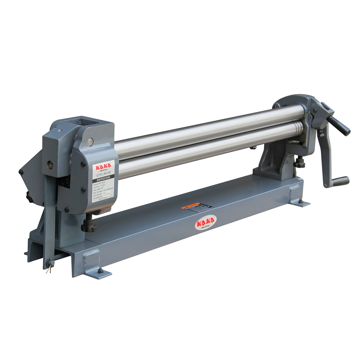 Kang Industrial W01-3616 Manual Sheet Curving Rolls, 1.5x915mm Mild Steel Sheet Metal Rolling for Workshop