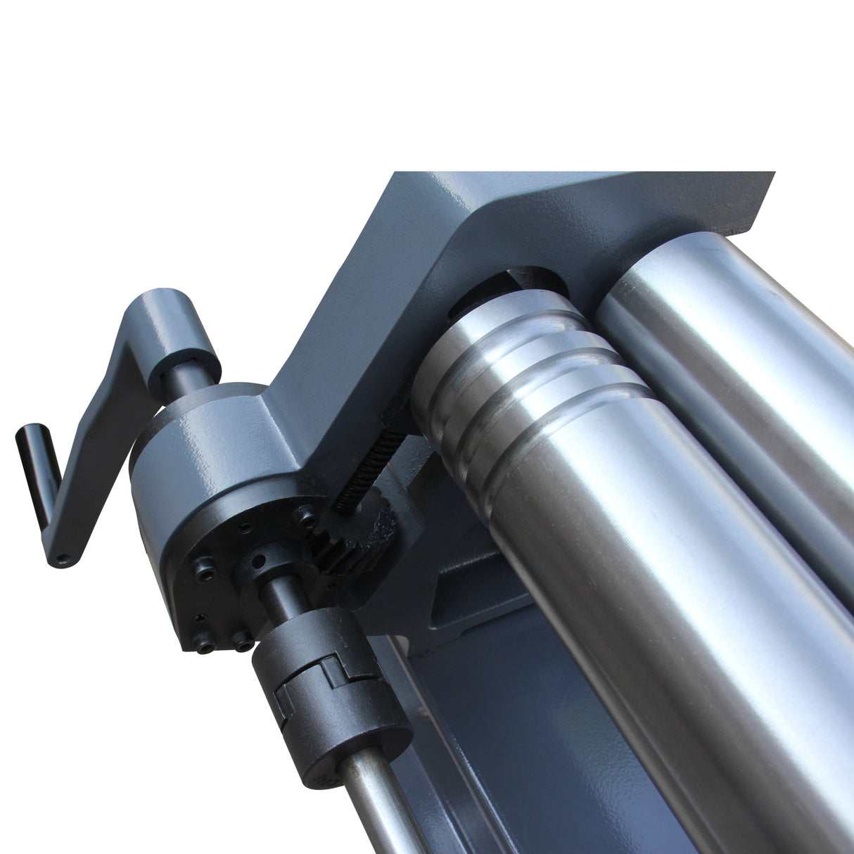 Manual Sheet Metal Curving Rolls W01-5116A, 1.5x1300mm Mild Steel Plate Curve Roller, Quick Action Lower & Rear Roller Adjustment