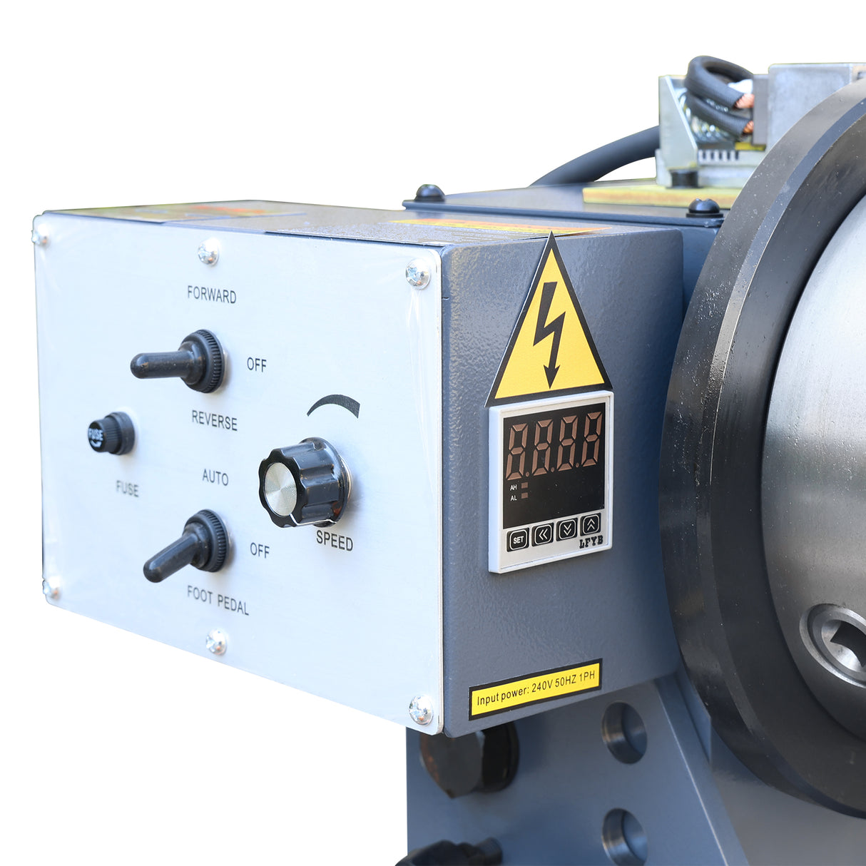 Manual Tilt Turntable WP-110TB, C/W Rotating Speed Digital Display & 3-Jaw Self Centering Chuck, Welding Positioner