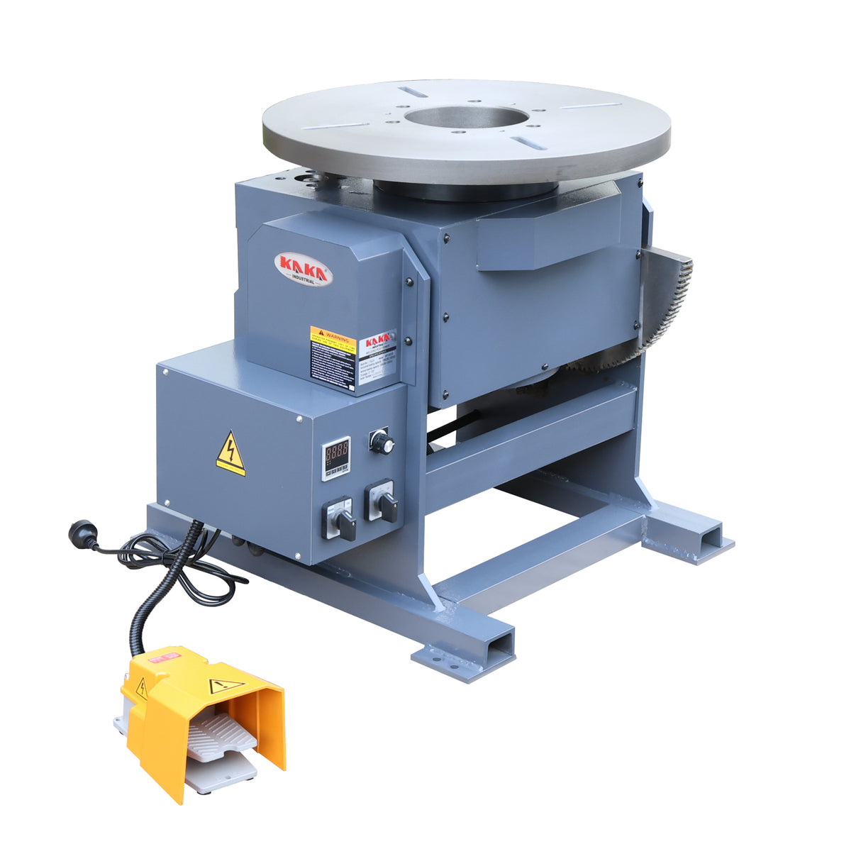 Welding Positioner WP-500TB with 170mm Spindle Bore, 500kg Rotary Welding Table, Tilting Turntable with Digital Speed Readout