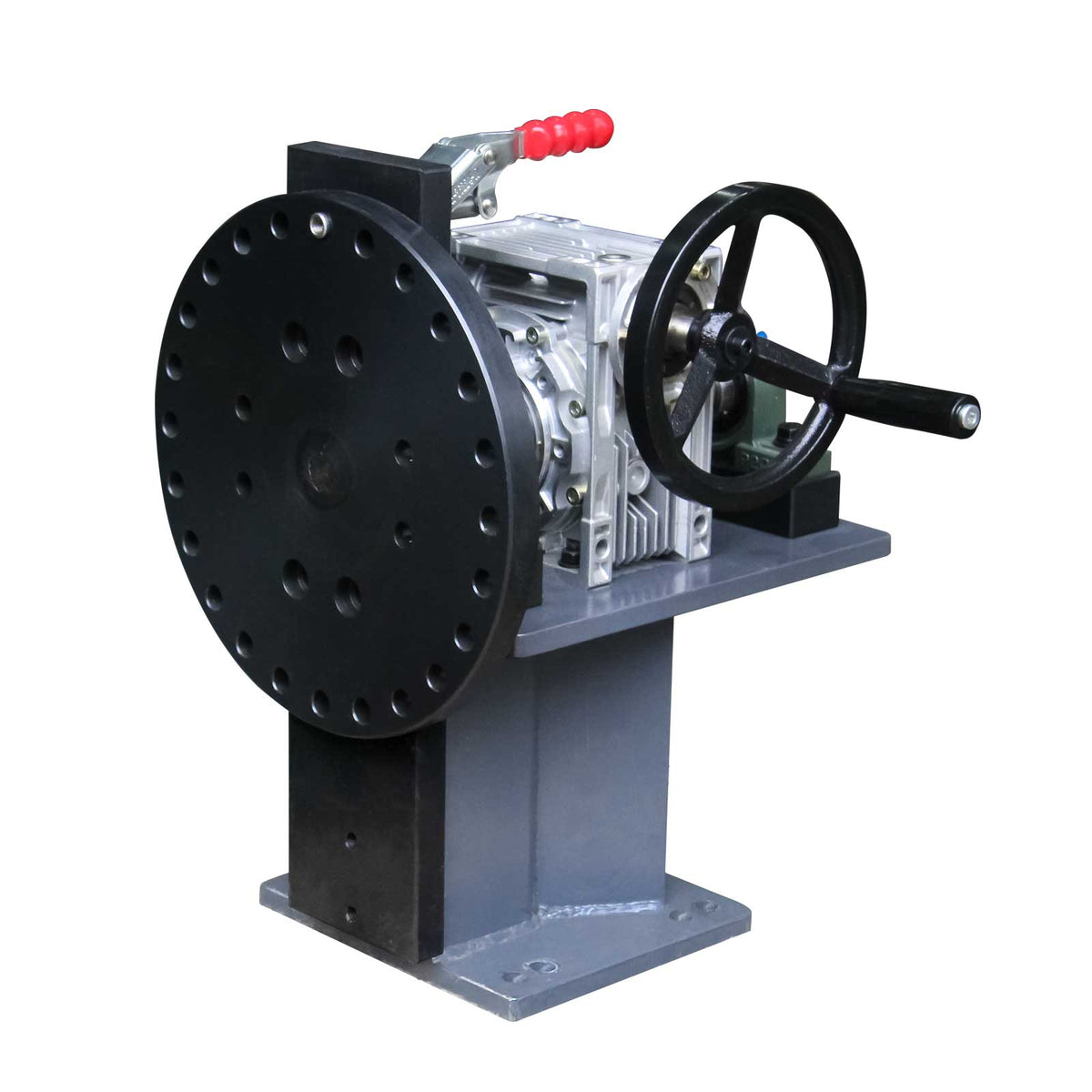 Mini Rotary Welding Positioner 136kg, Manual Worm Gear Drive, 15° Locking, WT-600x450 Welding Table Fixture