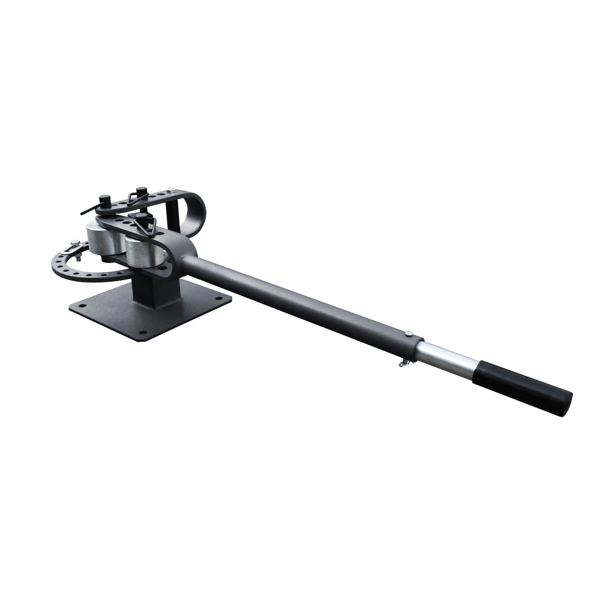 Bench-Top Metal Bender YP-9, Manual Flat Bar Bender with 7 Dies, Up to 200 Degrees Bender