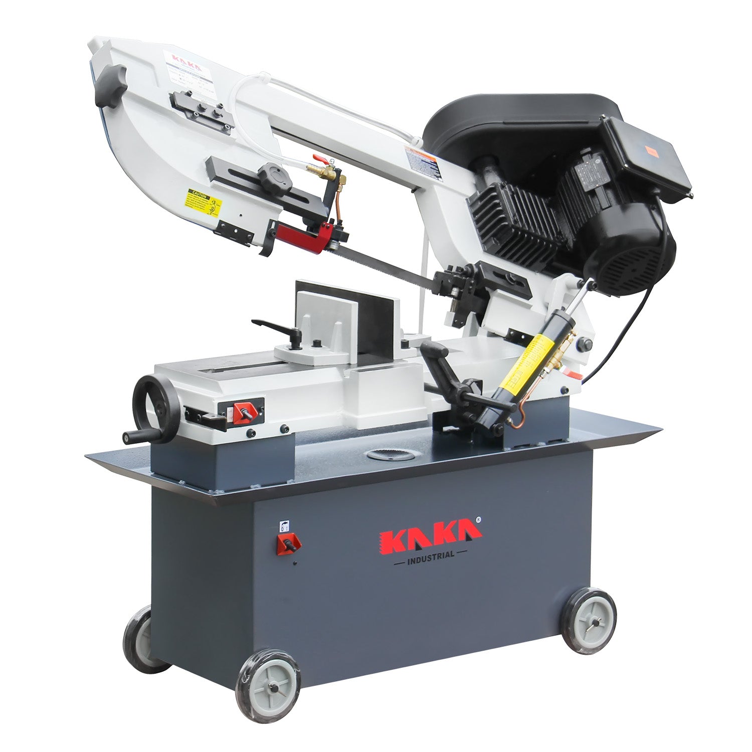 KANG Industrial Horizontal Band Saw 178mmx305mm Capacity BS-712N,  4 step blade speeds belt driven,  240V Motor Swivel Vice Saw Machine