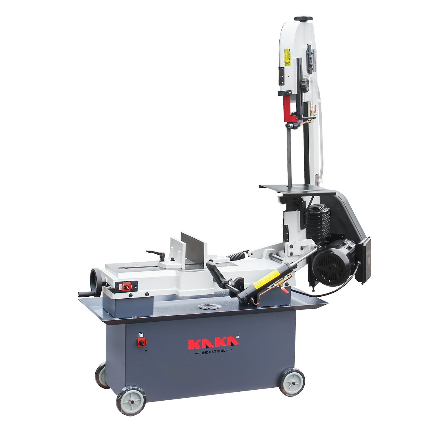 KANG Industrial Horizontal Band Saw 178mmx305mm Capacity BS-712N,  4 step blade speeds belt driven,  240V Motor Swivel Vice Saw Machine