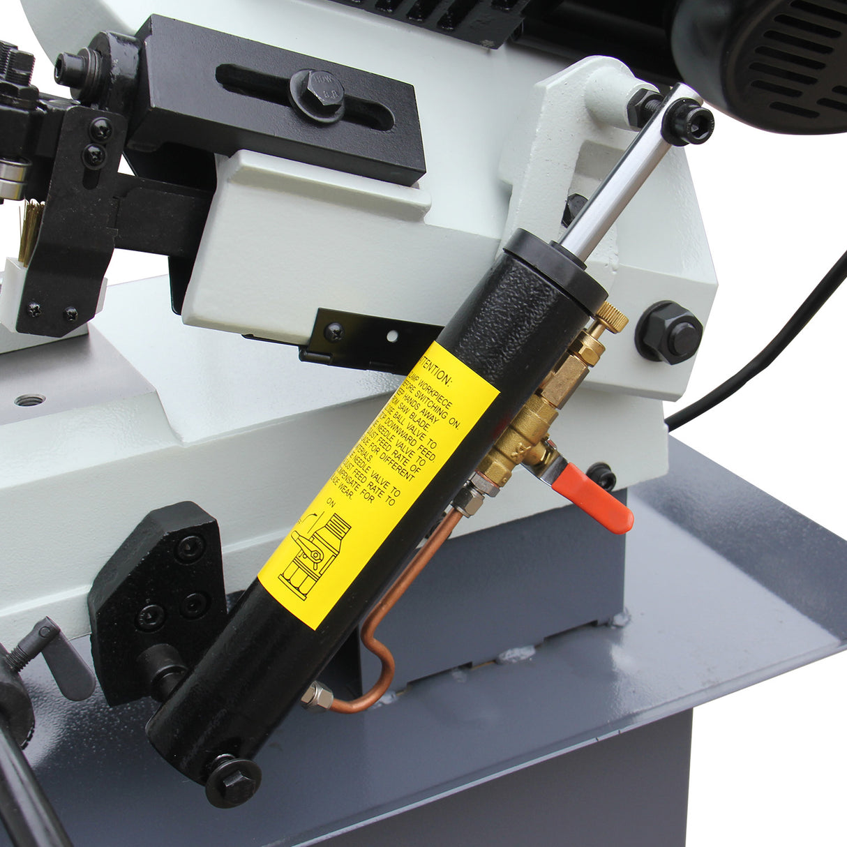 KANG Industrial Horizontal Band Saw 178mmx305mm Capacity BS-712N,  4 step blade speeds belt driven,  240V Motor Swivel Vice Saw Machine