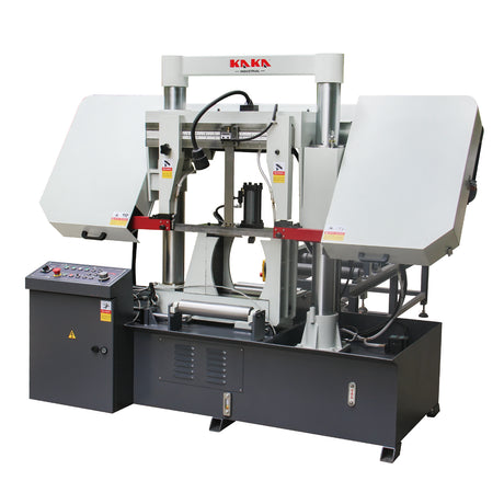 It boasts a 3.0/4.0 kW double speed motor which provides two saw blade speeds of 36 and 56 m/min.