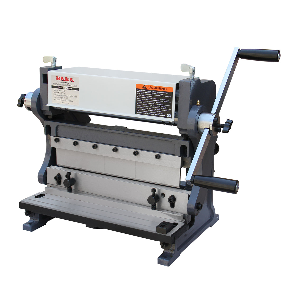 KANG Sheet Metal Guillotine, Brake & Rolling, 305mm width