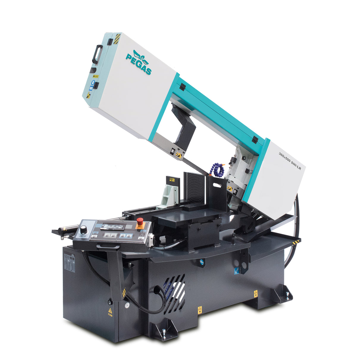 Semiautomatic Band Saw Pegas 360x500 SHI-LR, Dual Mitre Metal Cutting Saw