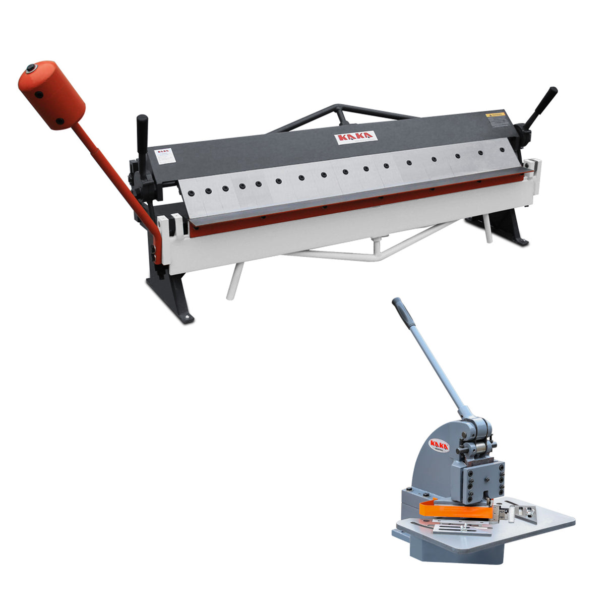 Pack Sale! Manual Pan Brake W-4816Z & HN-4 Sheet Metal Corner Notcher, Metalworking Equipment