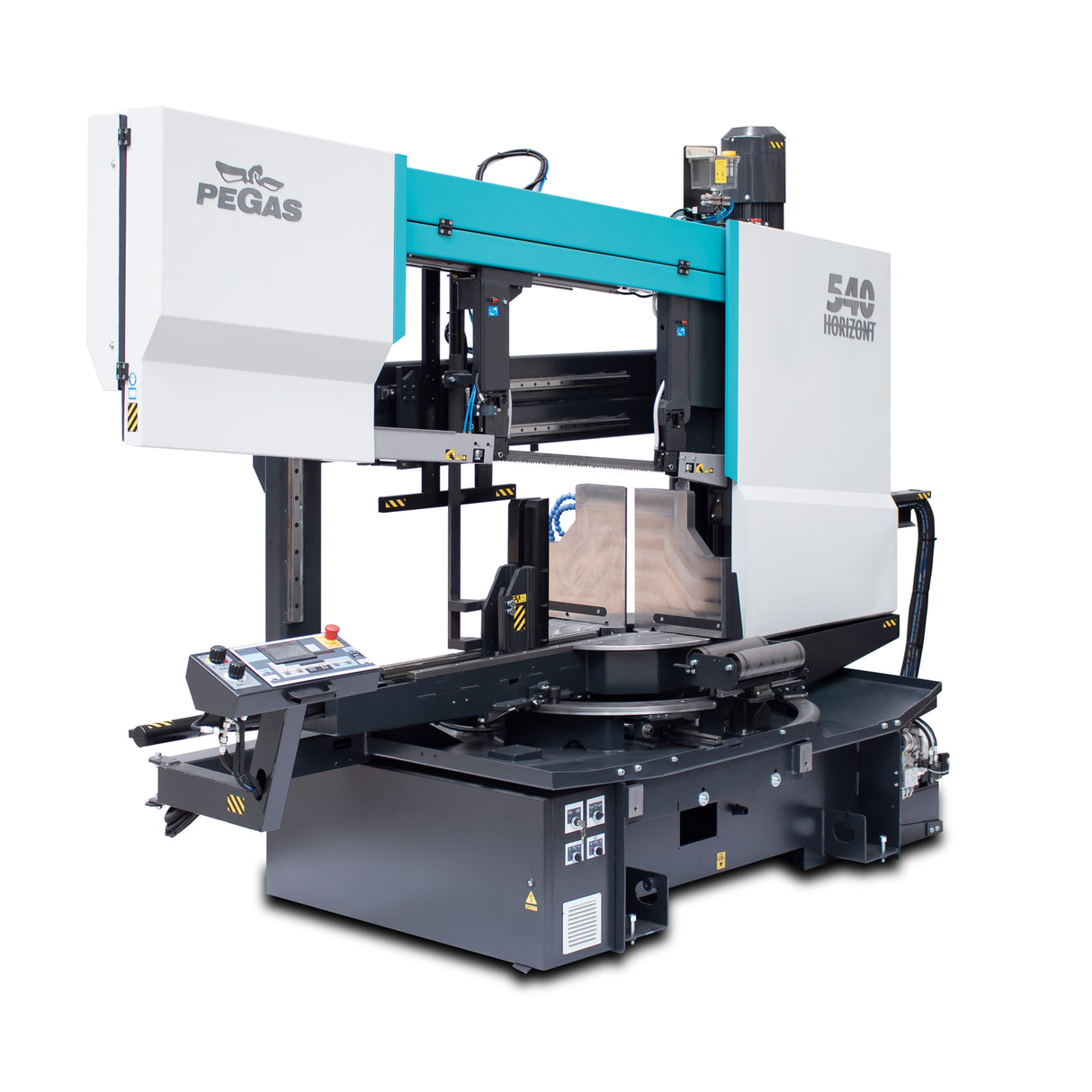 Double Column Bandsaw 540 HORIZONTAL SHI, Dual Mitre Metal Cutting Saw, Structural Steel Cutting Saw