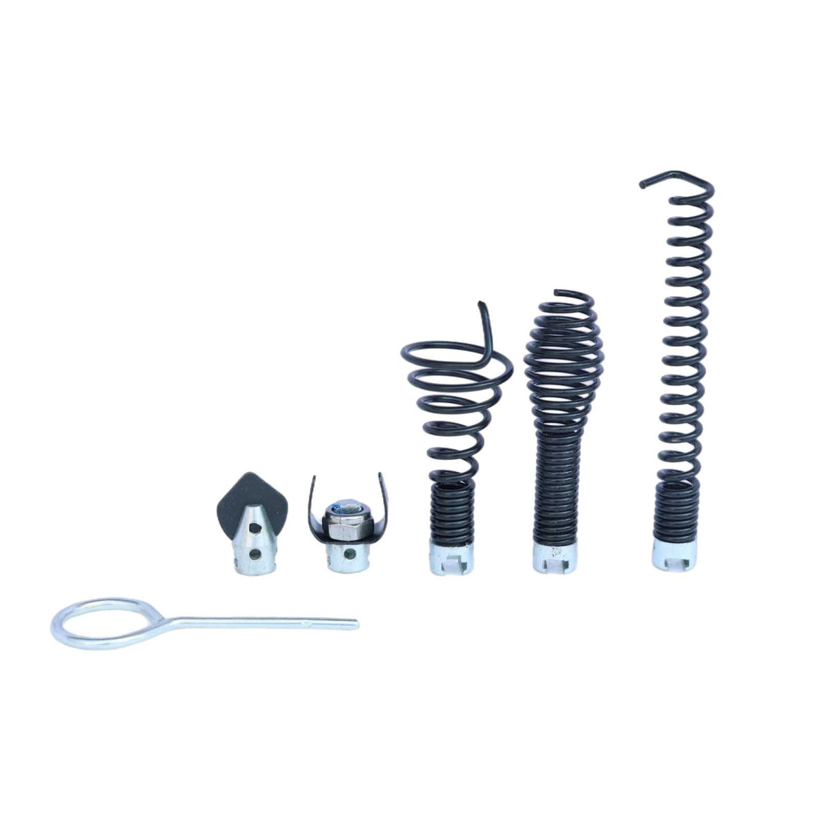 5 PCS Drain Snake Drill Attachment for D02-005SA Drain Cleaning Machine