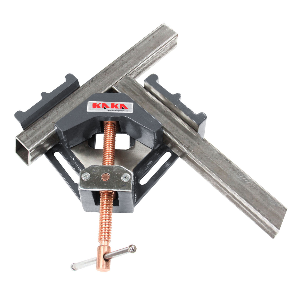 Angle Clamp AC-100, Solid Construction, 90 Degree Welding Angle Clamp, Heavy-Duty Cast-Iron Angle Clamp Vice