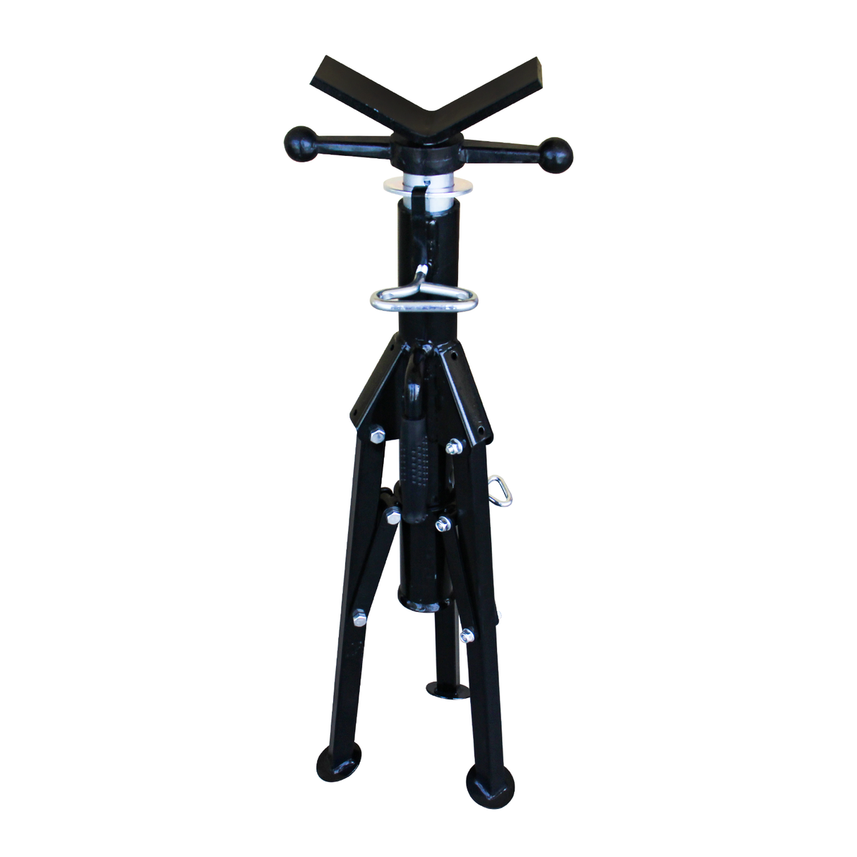 KANG Industrial APJ-1 V Head Pipe Stand, Folding Pipe Jacks, 710-1300 mm Height, Max. 1100 kg Weight