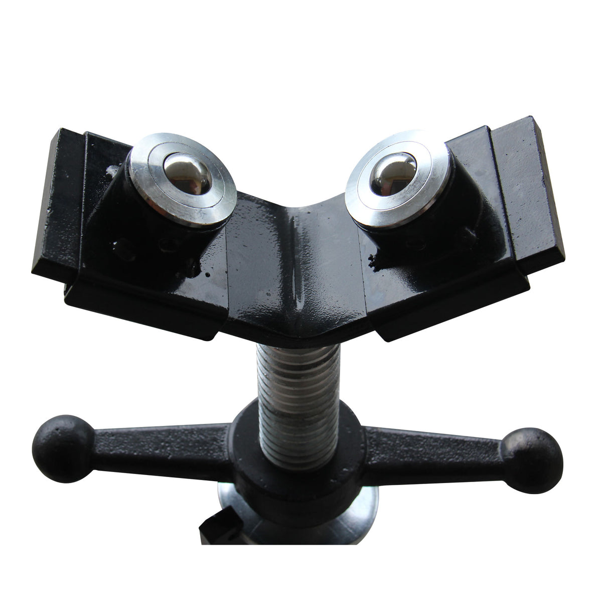 Welding Pipe Stand APJ-2 C/W V-Head Ball Transfer Support,  710-1300 Height Adjustable Foldable Pipe Jack