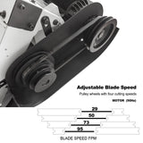 Metal Band Saw BS-1018B, 254mm Horizontal Bandsaw Metal Cutting Band Saw, Horizontal  High Precision Band Saw, 240V Motor
