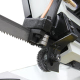 Metal Cutting Saw BS-912B Horizontal Bandsaw, 178mmx305mm Metal Cutting Saws, 4 Steps Blade Speeds Metal Band Saw, 240V Power